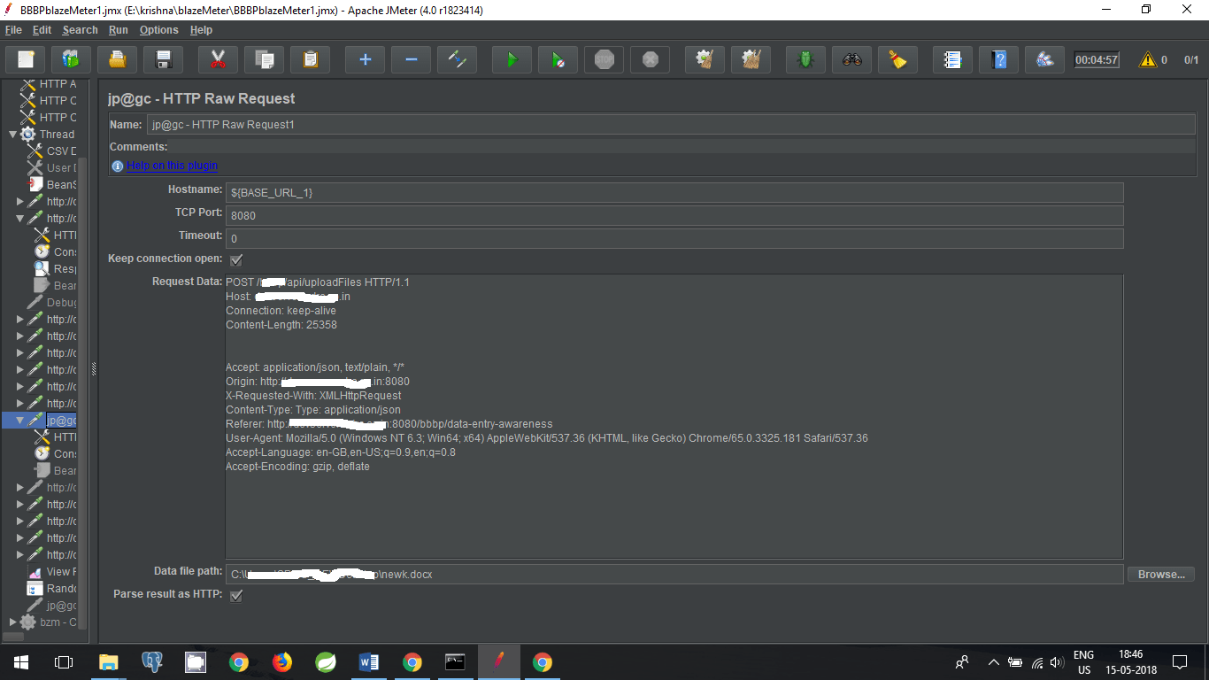 jmeter HTTP RAW Request not working Stack Overflow