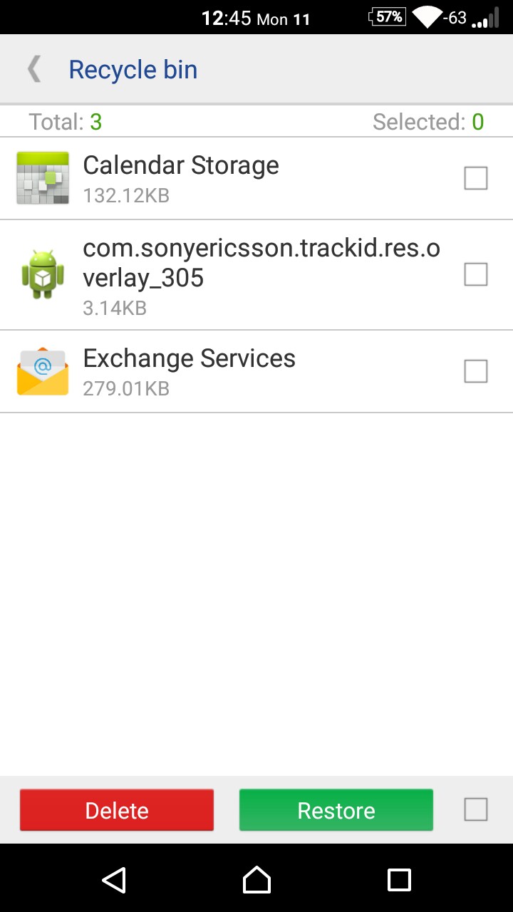 Calendar Storage Has Stopped Kore