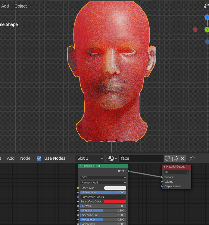 subsurface scattering SSS not working correctly on this model (cycles) Blender Stack Exchange