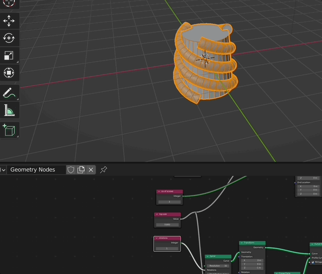 bottle cap geometry nodes Blender Stack Exchange