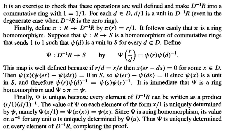 algebraic geometry Help understanding Localization Mathematics