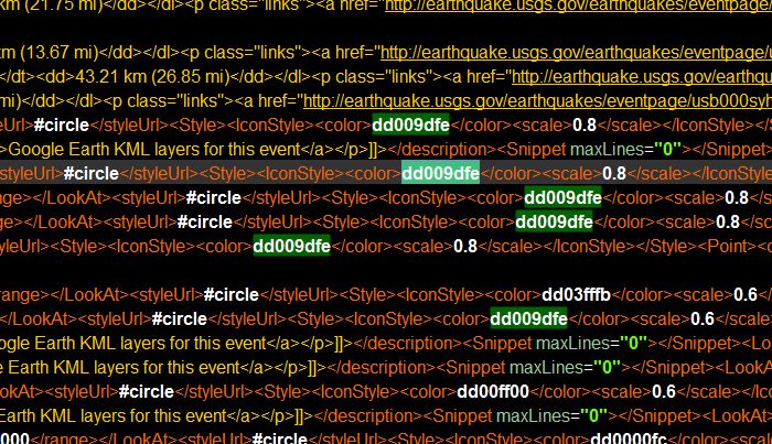 google maps USGS Kml Layer is not displaying colors or sizes properly Stack Overflow