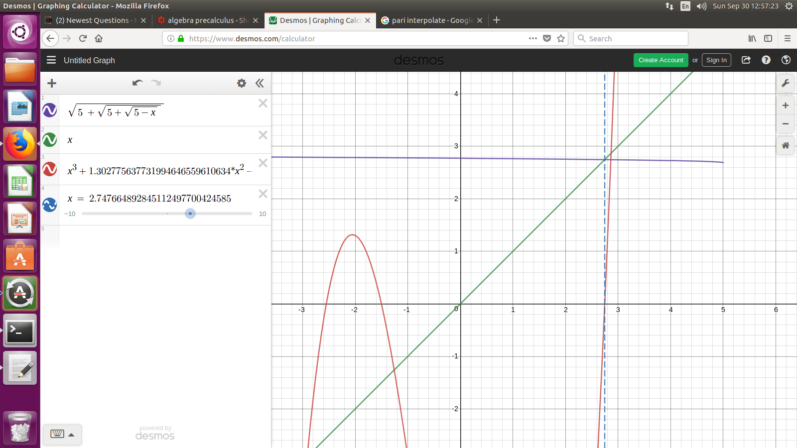 algebra precalculus Showing that \sqrt[3]{9+9\sqrt[3]{9+9\sqrt[3]{9