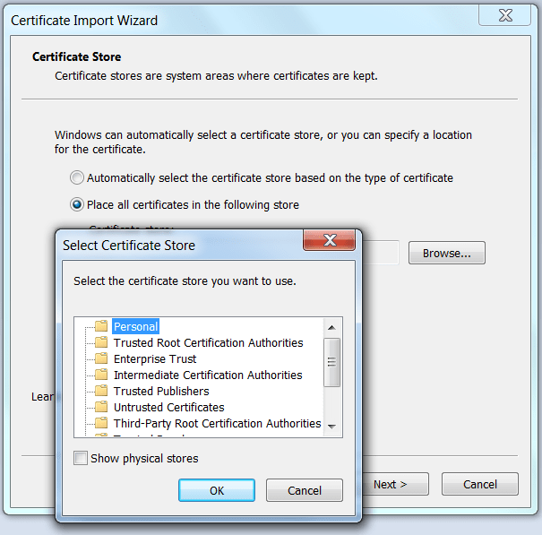 c System.Security.Cryptography.CryptographicException keyset does