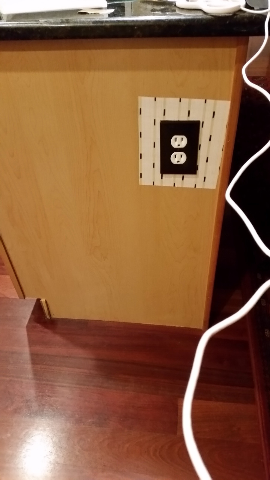 How do I repair laminate damage on a kitchen Home