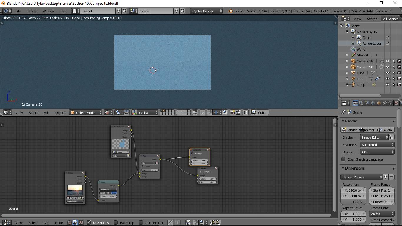 rendering Can't see object through a certain camera Blender Stack