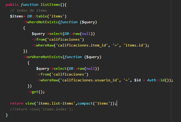 mysql Where not Exists en Laravel Stack Overflow