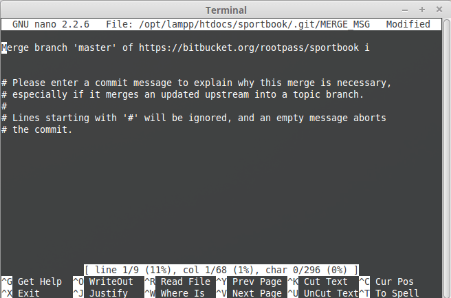 linux Merge branch 'master' Can't git pull Stack Overflow