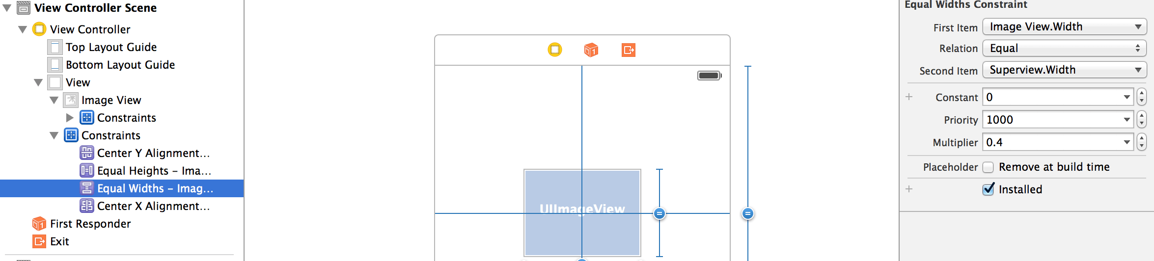 ios Center a UIView with auto layout is just not working Stack Overflow