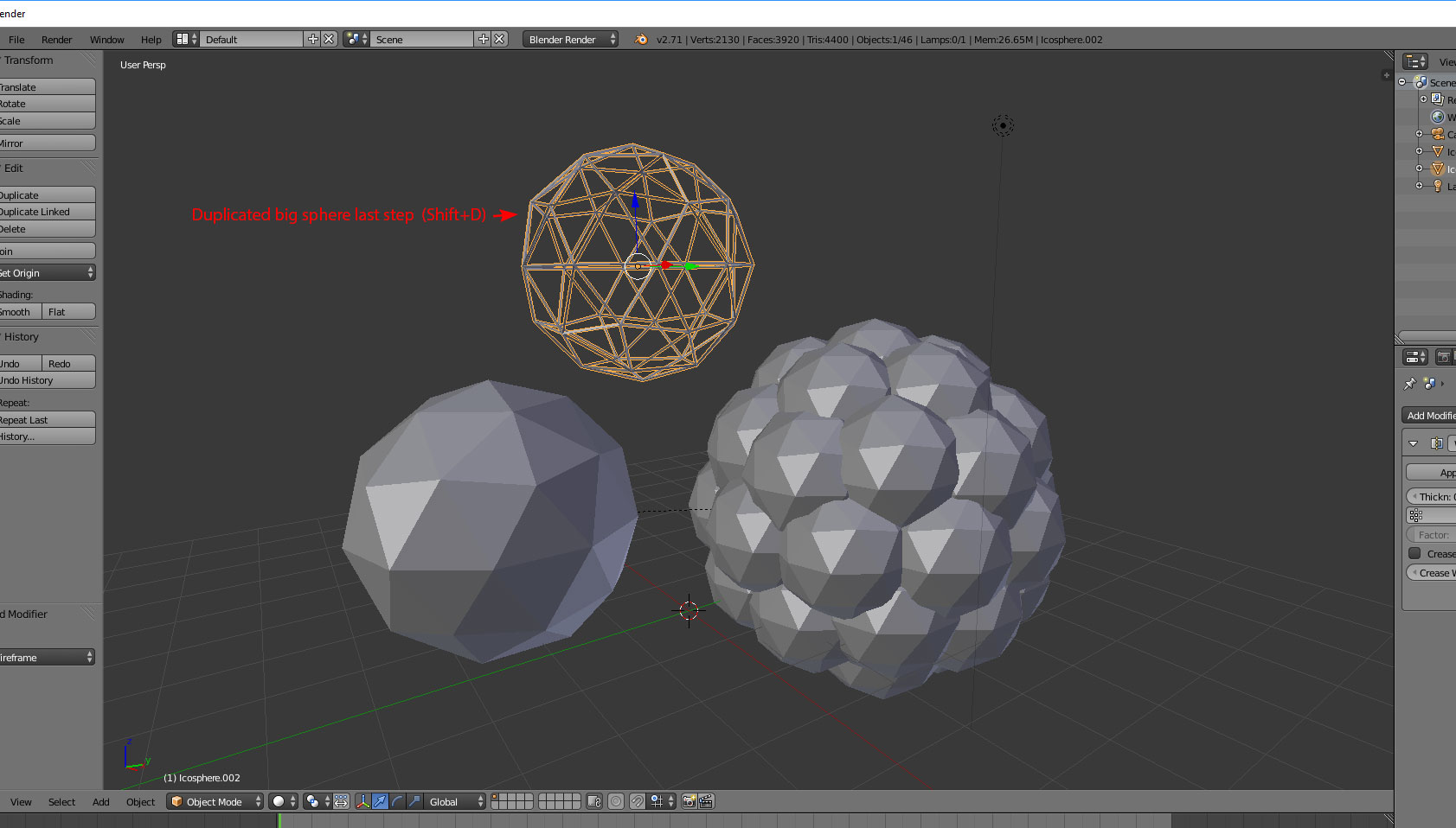 modeling Hexagon Atom circle wire frame Blender Stack Exchange