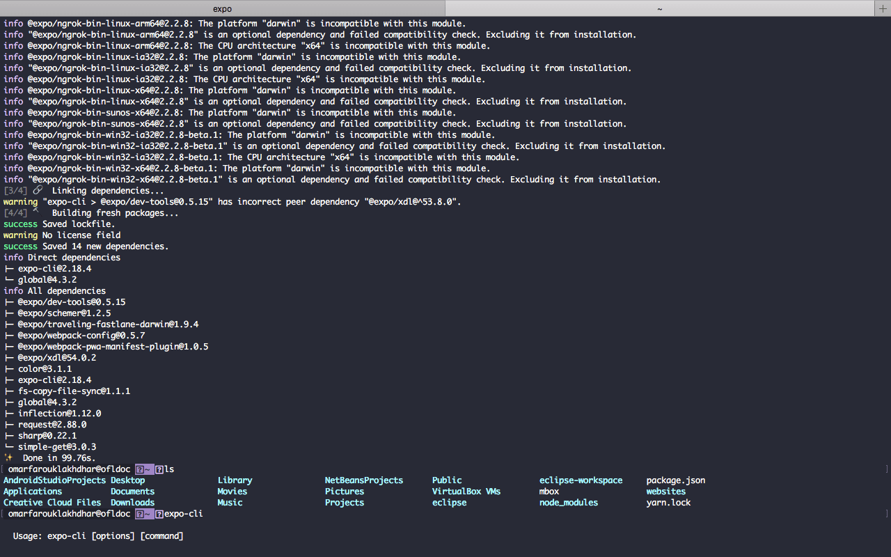 react native Expo cli update not happening Stack Overflow