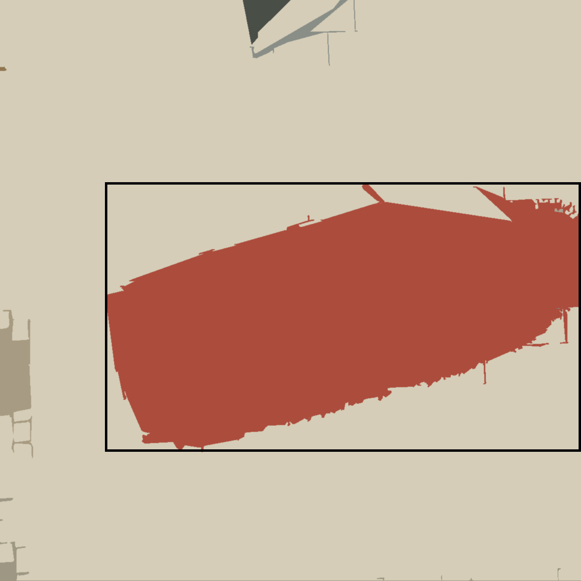 python opencv get box coordinates of central object by color Stack