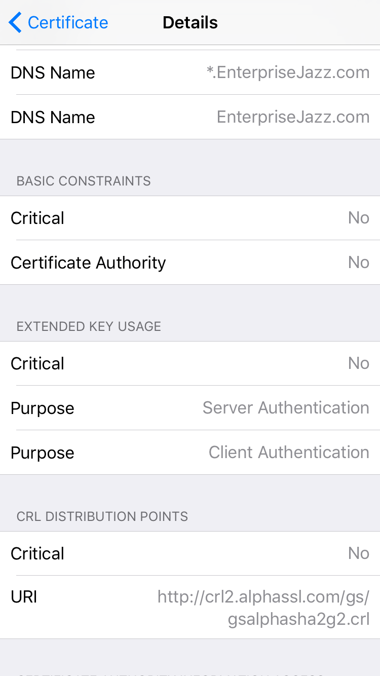 SSL Certificate not trusted - Stack Overflow