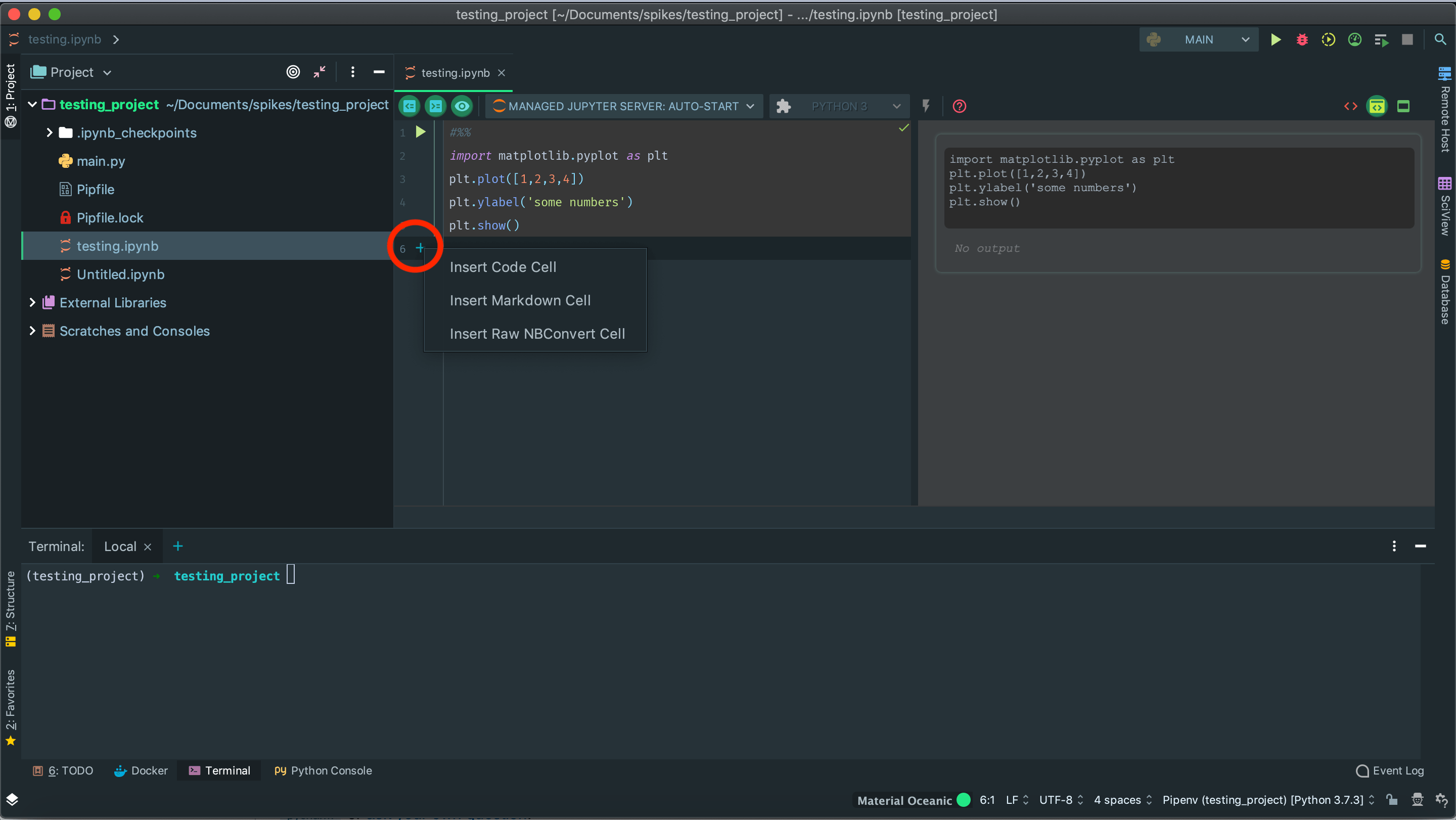 python Plot into Pycharm's IPython console Stack Overflow
