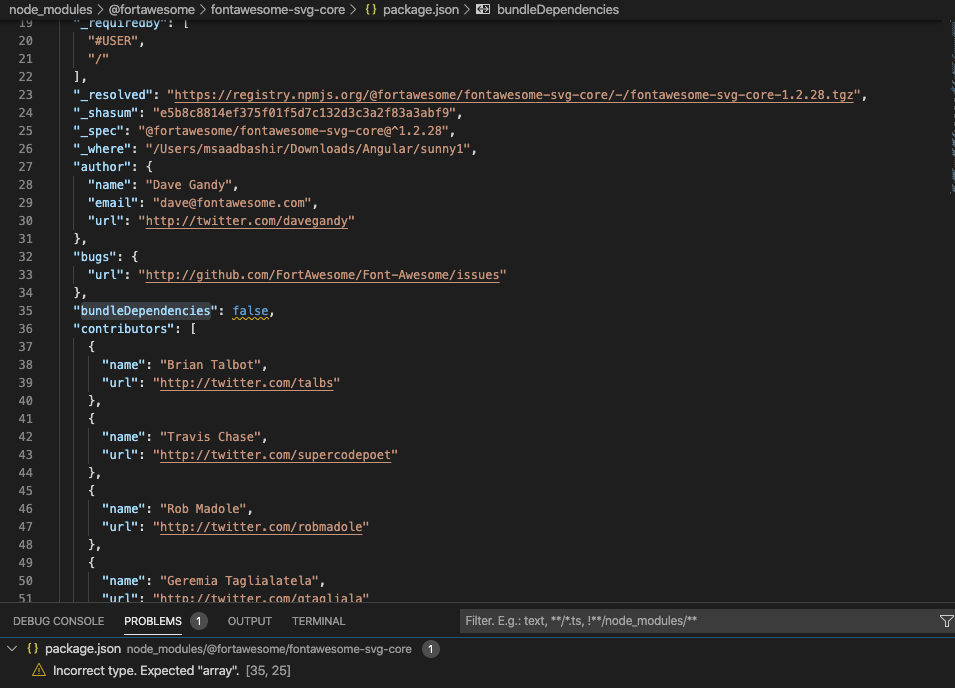font awesome Angular FontAwesome Dependencies missing