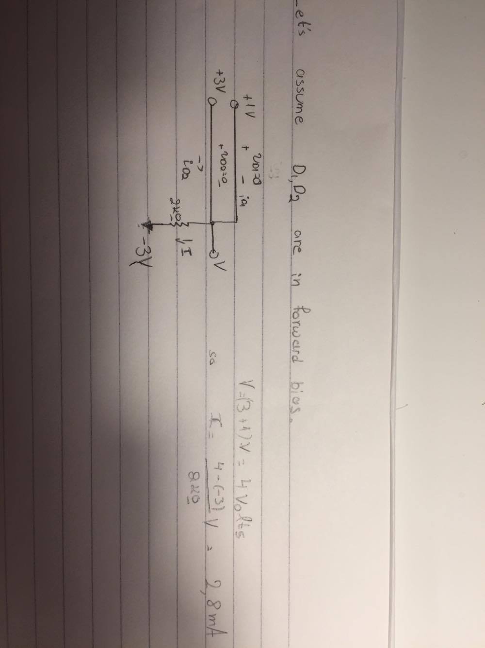 Ideal diode circuit analysis Electrical Engineering Stack Exchange