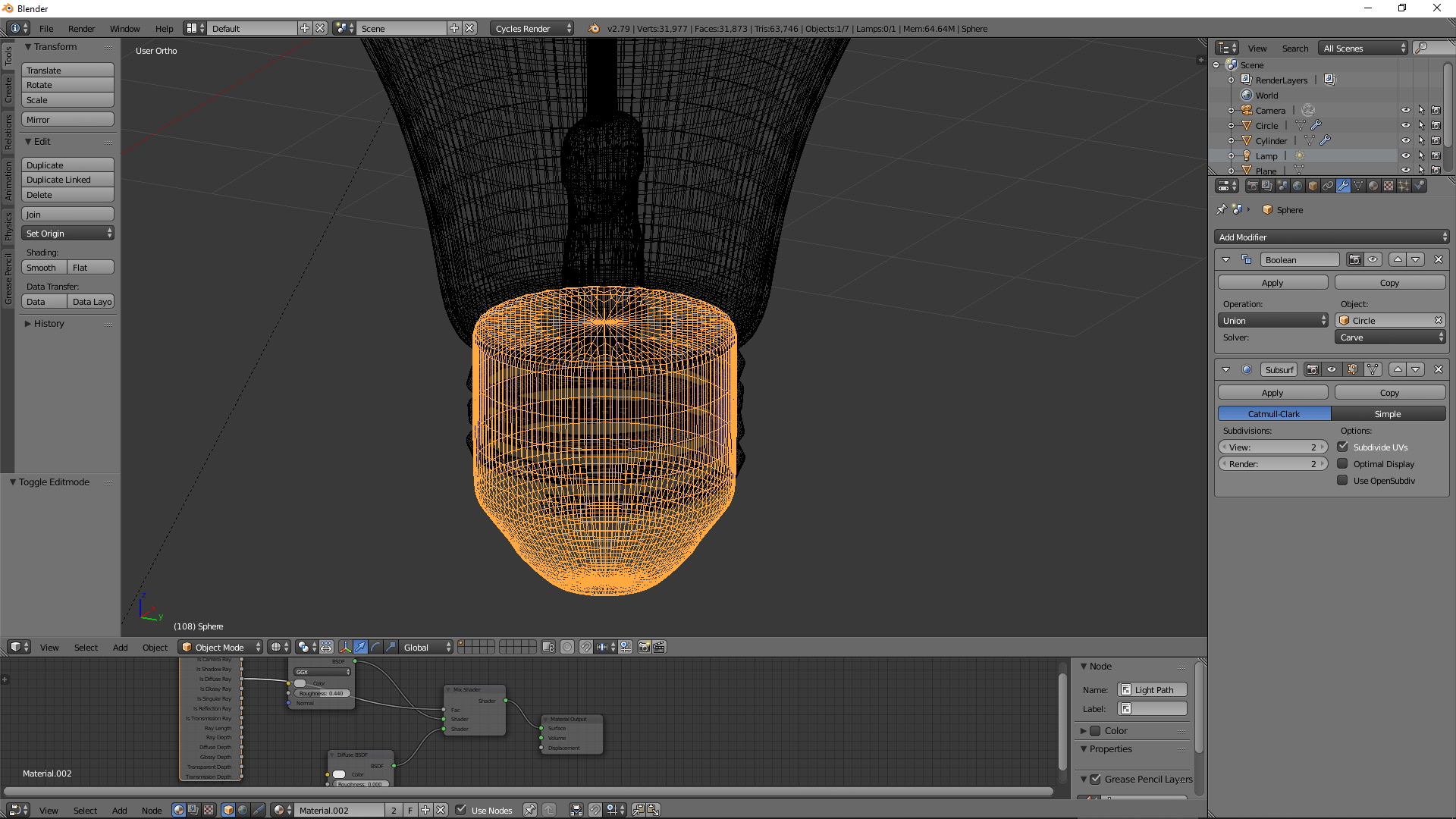 modifiers Boolean Difference not working as expected Blender Stack