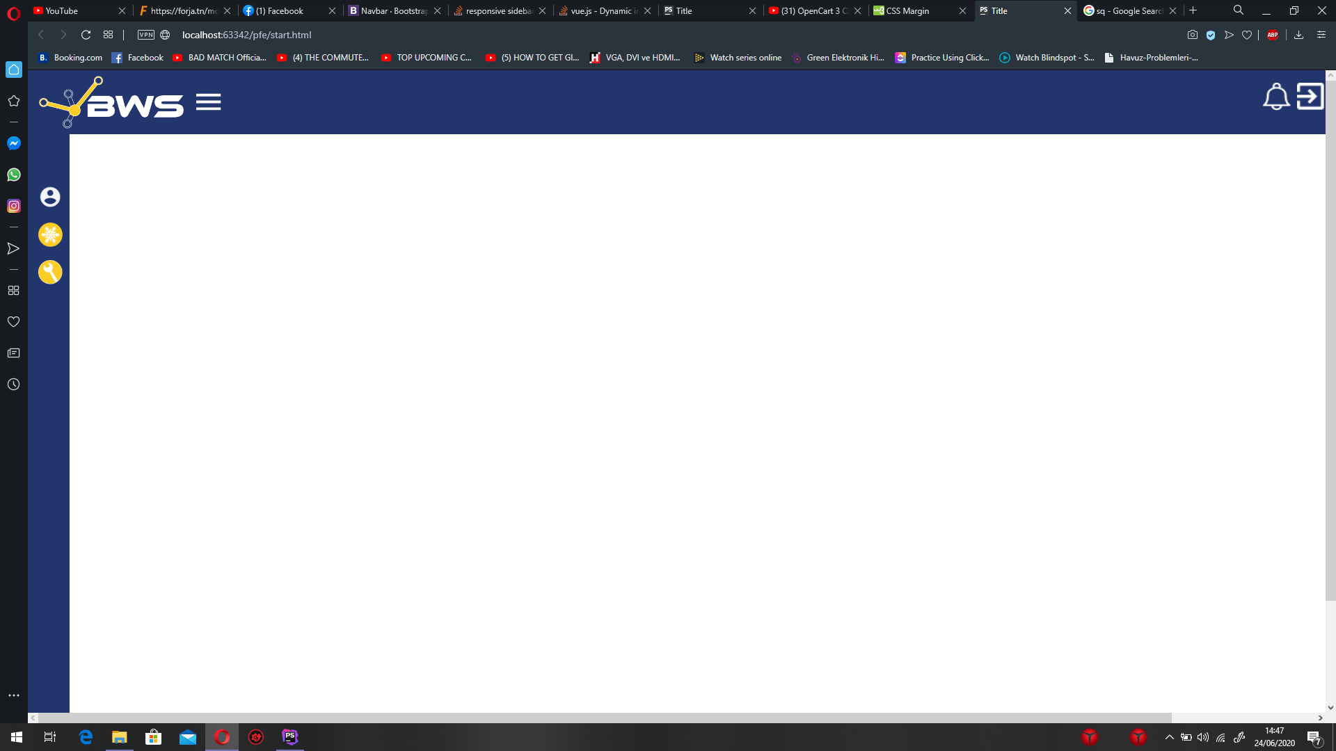 html responsive sidebar scroll up and down Stack Overflow