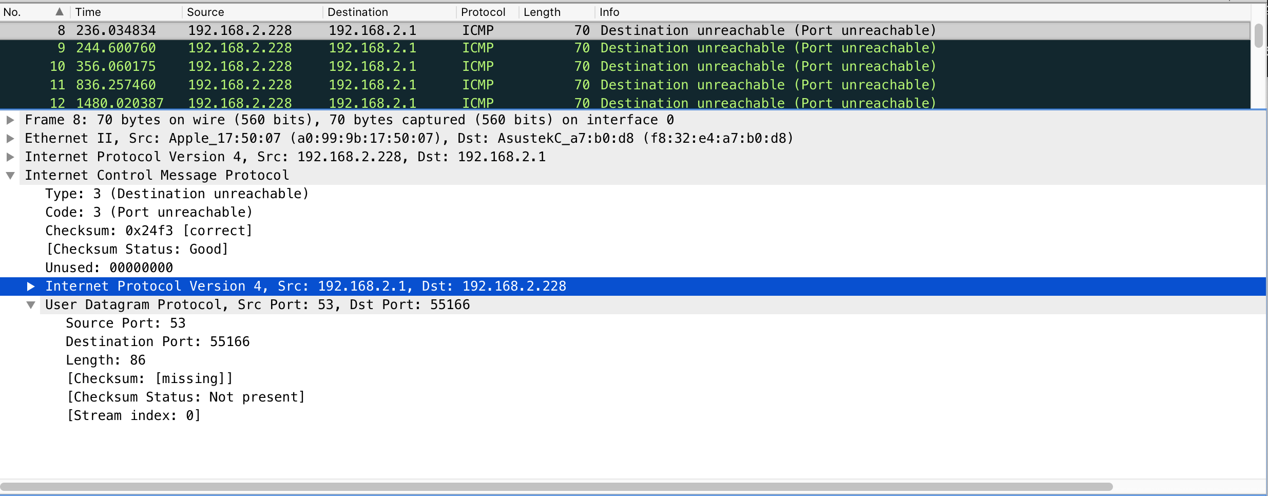 Sned udp packets using netmap greeknored