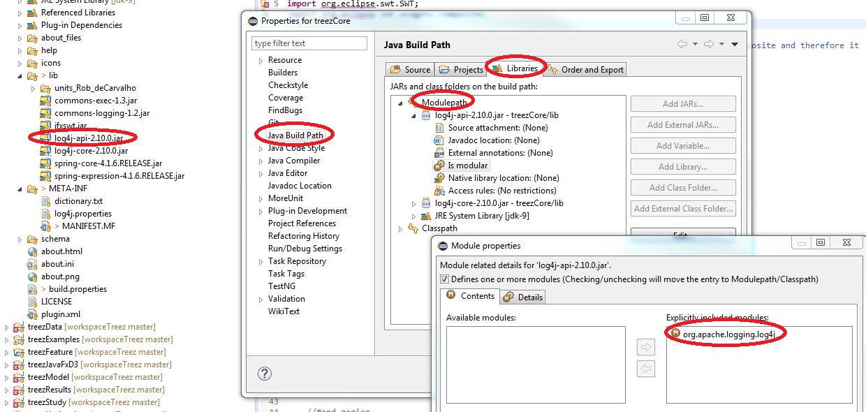 How to use log4j with maven and java9 in Eclipse Oxygen? Stack Overflow
