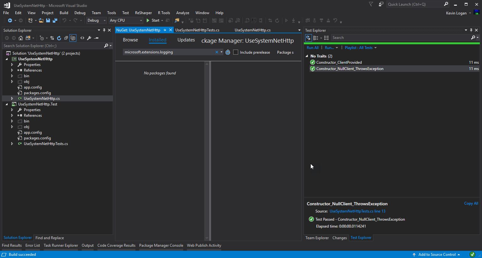 c Why does adding Microsoft.Extensions.Logging cause could not load file or assembly System