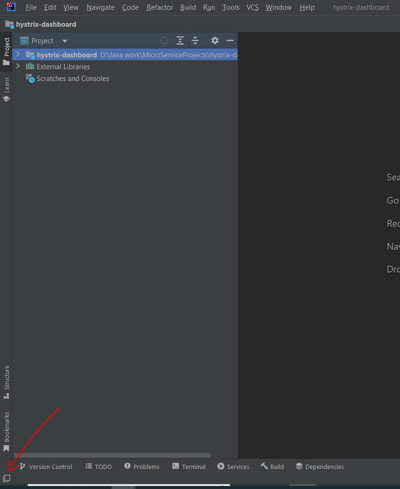 How to get the Maven project window in Intellij 14 Update cannot see the right side "tab bar