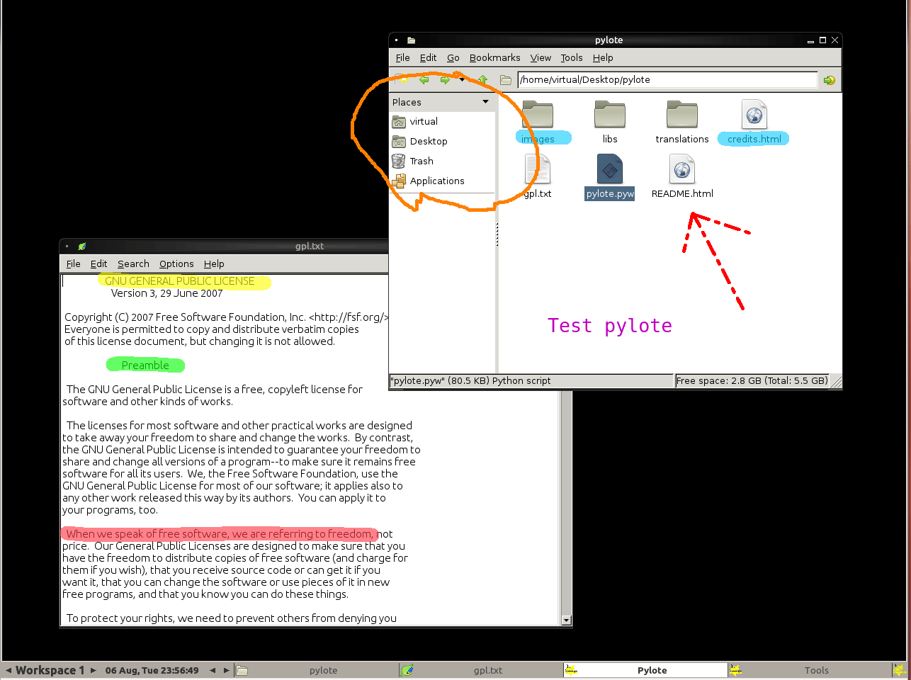 Drawing over the desktop Ask Ubuntu
