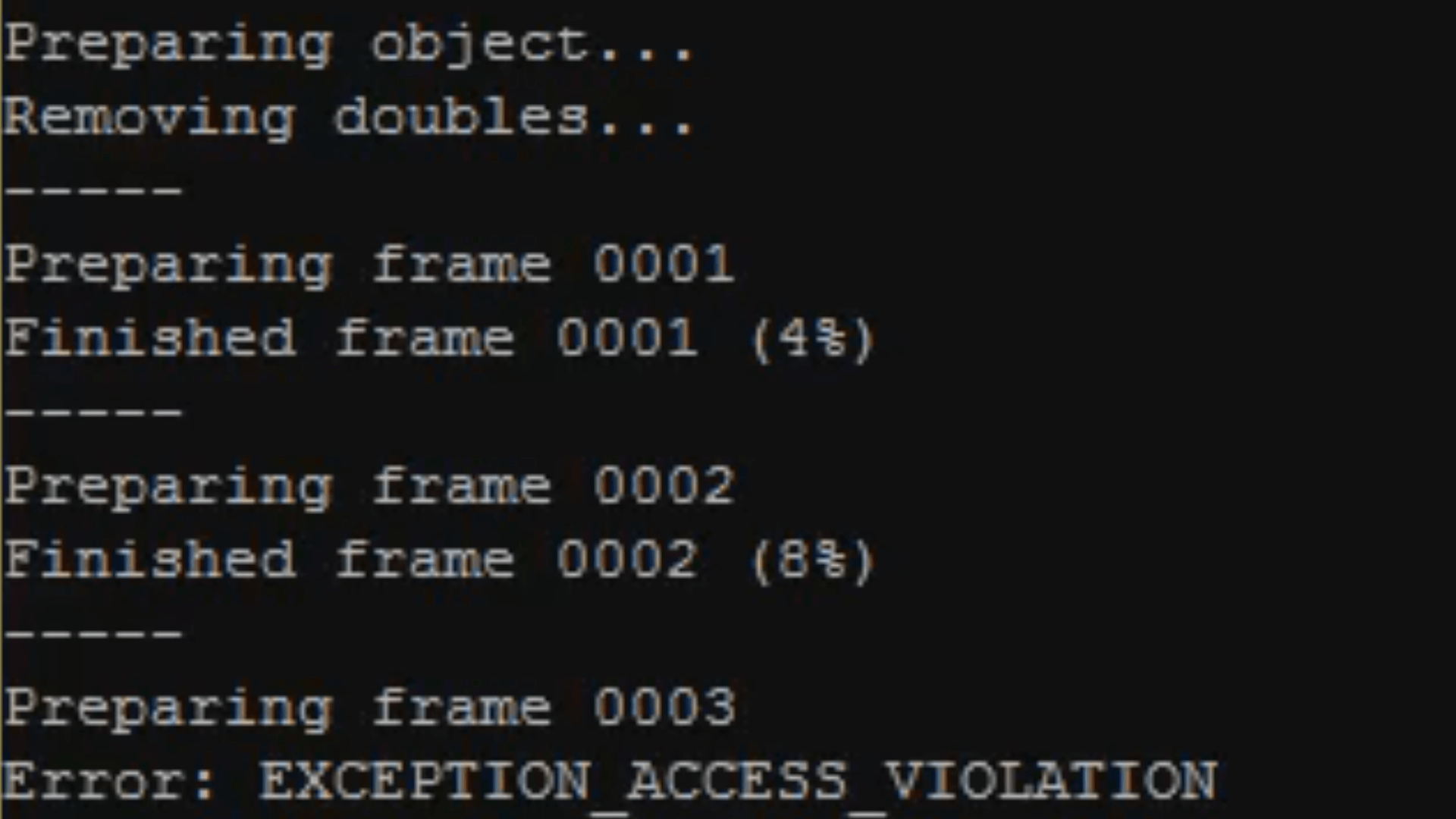 scripting Why does my Python script crash Blender (EXCEPTION_ACCESS