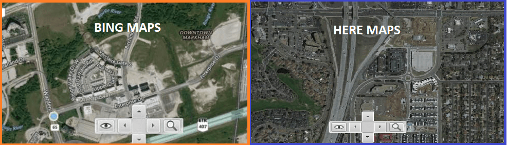 Satellite View Of An Address Here Maps Satellite Tiles Not Showing Address On The Map Like Bing Maps Do - Stack Overflow