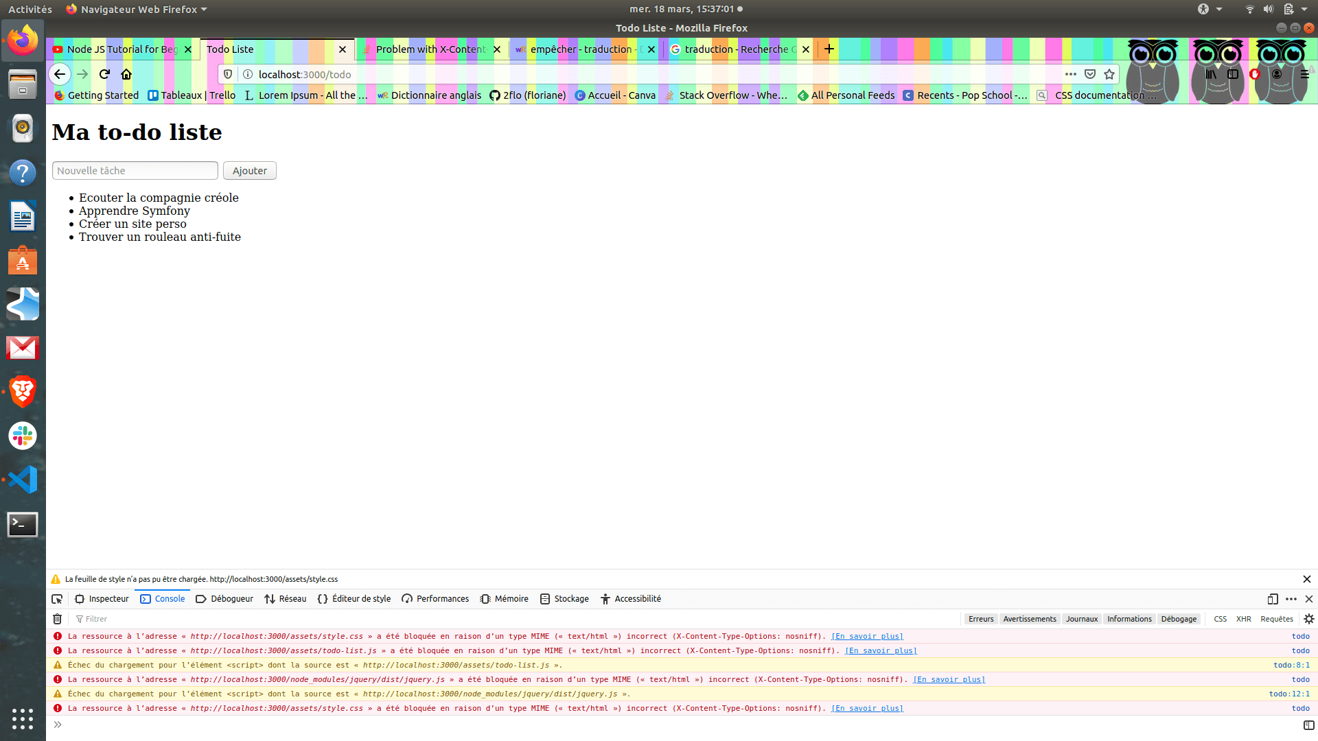 javascript Problem with XContentTypeOptions in node.js Stack