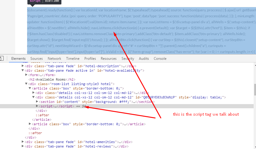 javascript tag is shown in ajax response and executed? Stack Overflow