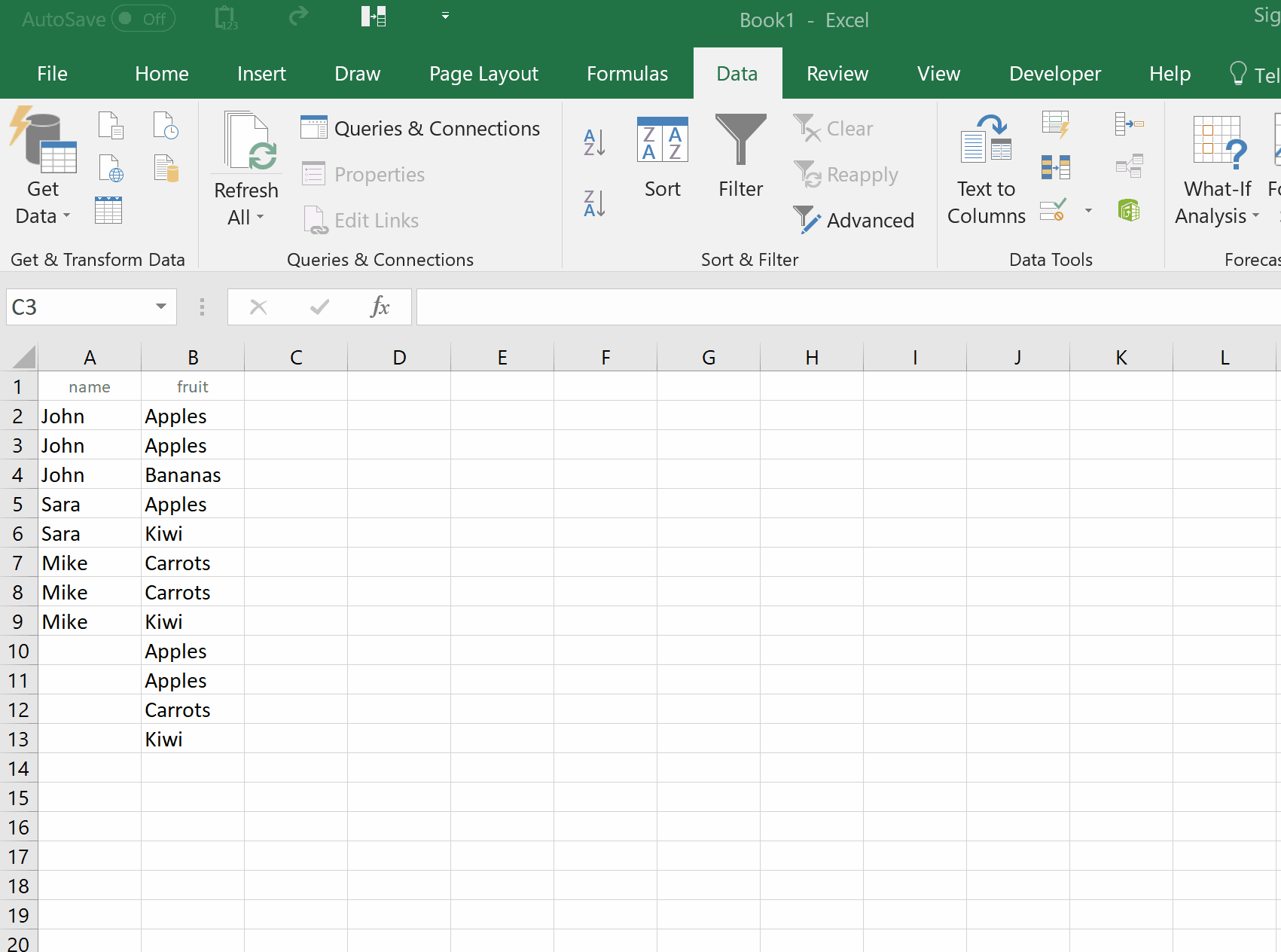 [Solved]How to populate columns with data in Excel using unique row