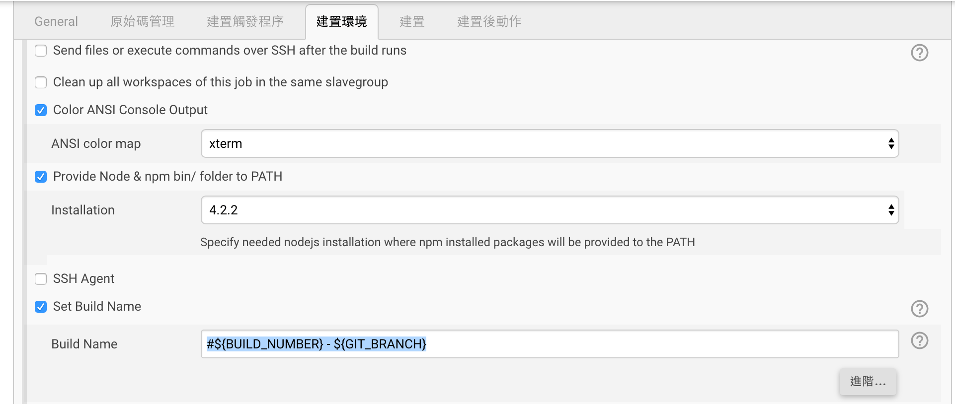 How to go about seeing the branch name of builds in the build history