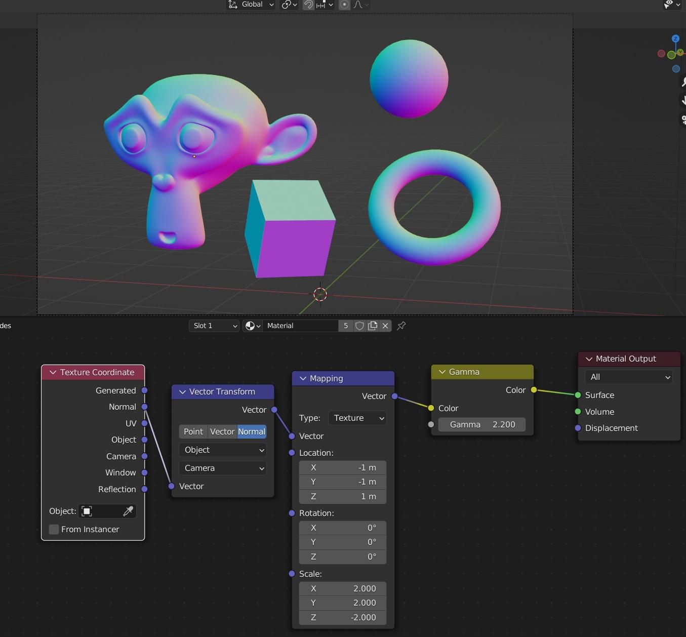 rendering Cycles normal shader with colors similar to baked normals