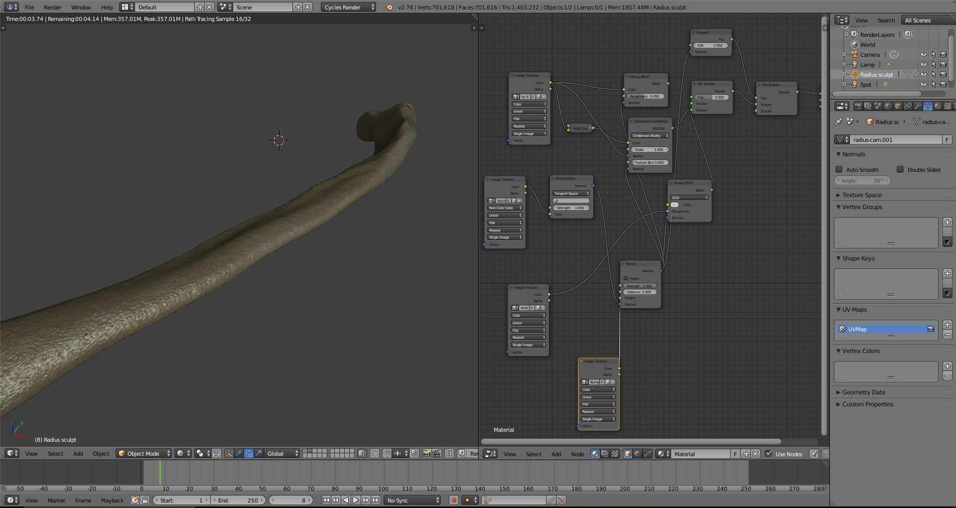 How do I bake my final Cycles render into a texture? Blender Stack