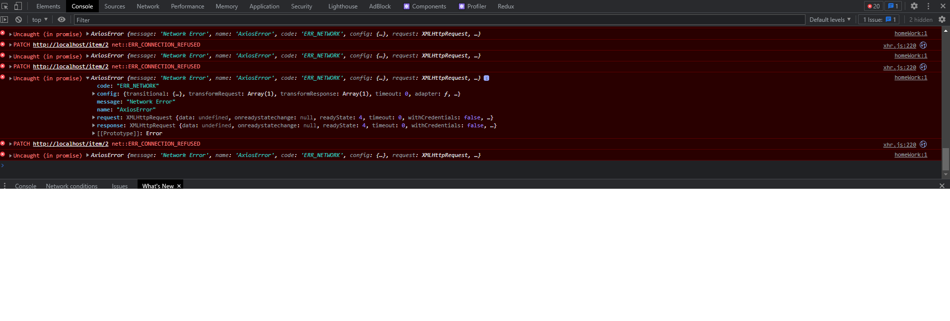 javascript Why axios.patch doesn't change data in ToDoList? Stack