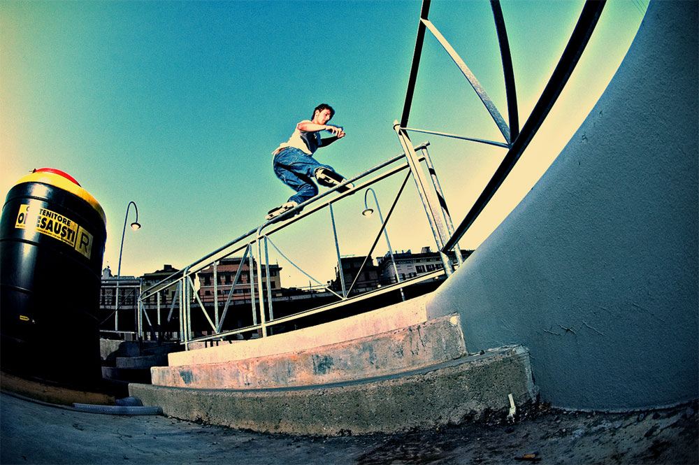 What are the results of developing slide film (E-6 process) with C41