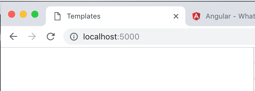 javascript Python (Flask) serving Angular project',s index.html file