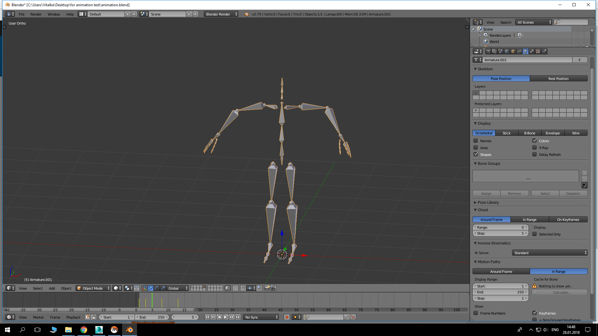 Blender armature fk