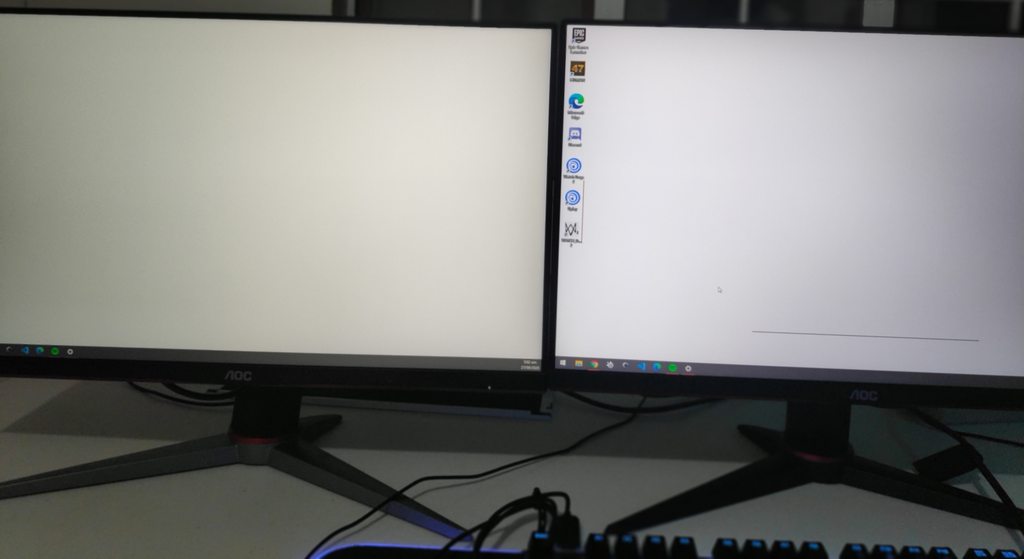 hdmi Second Monitor has yellowish tint on white and darker colors
