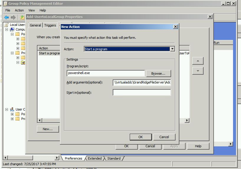 Powershell GPO for PS1 logon script does not work without local admin