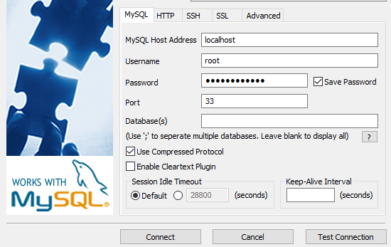 linux lost connection to mysql server at reading initial