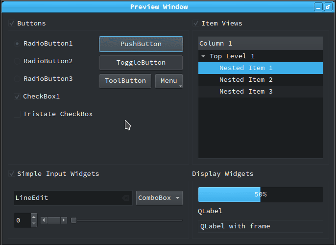 qt How to change first item style when there is no
