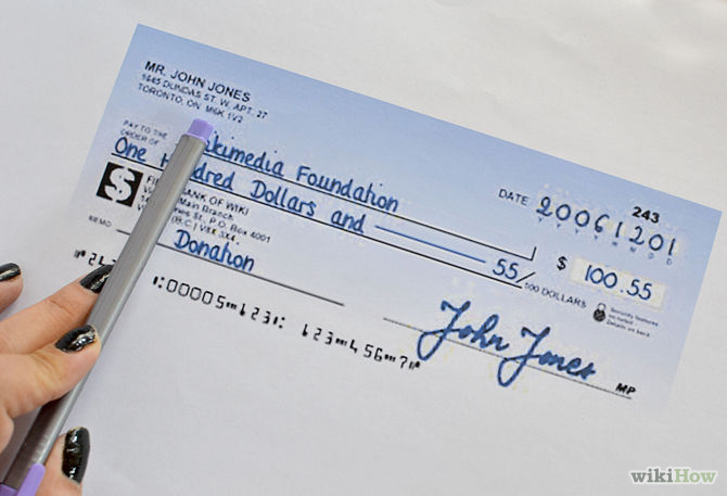 How to write a check with zero cents