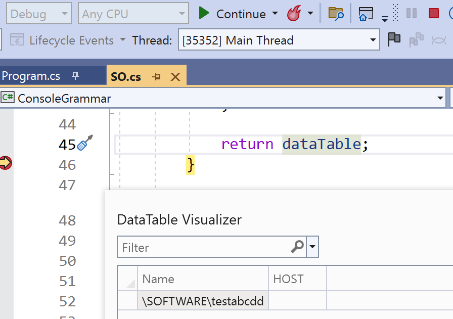 windows c regedit HKEY_LOCAL_MACHINE\SOFTWARE is not read Stack