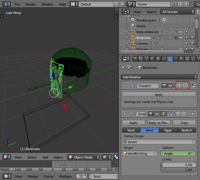 cycles render engine Fluid simulation does not follow animation
