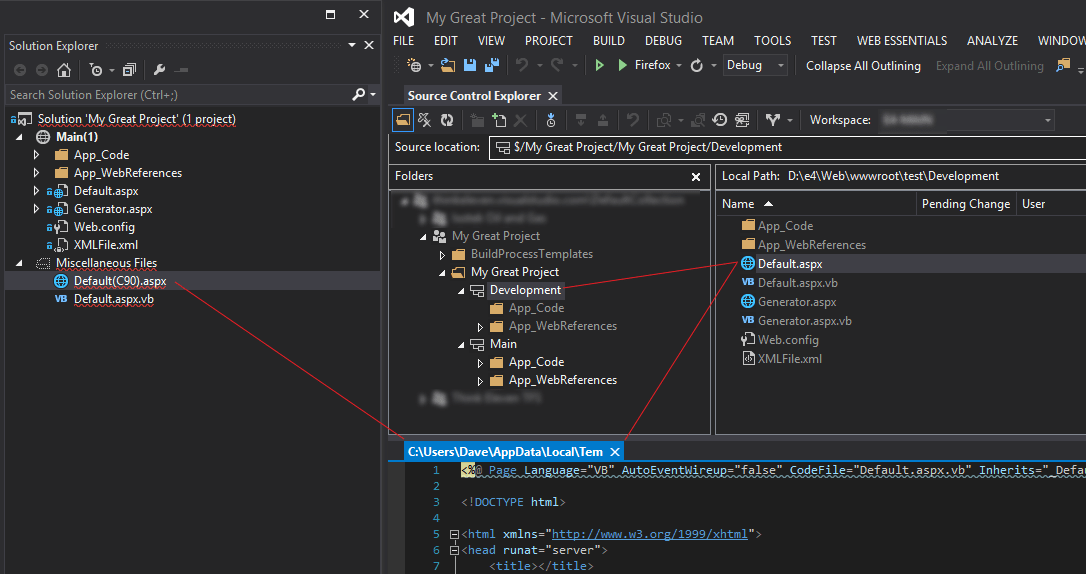 visual studio How to work with files on a new branch Stack Overflow