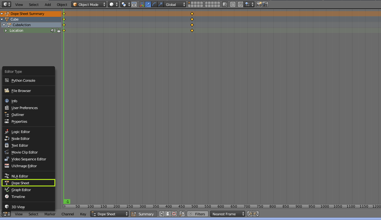 animation Selecting a different object hides all keyframes in