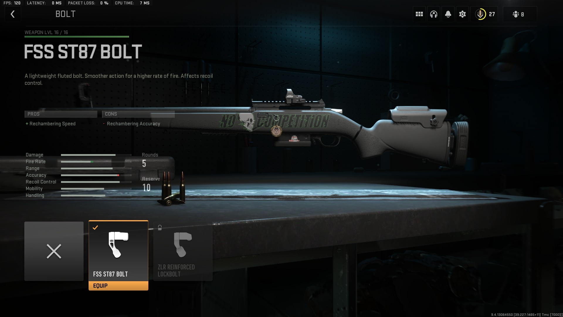 call of duty modern warfare ii What does Rechambering Accuracy mean