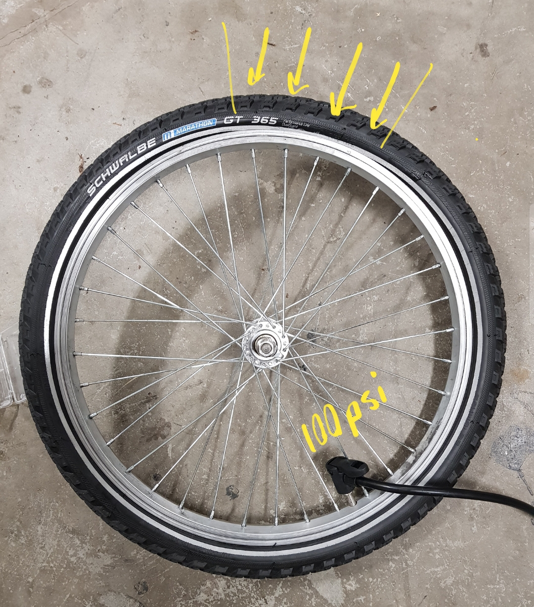 [SOLVED] New high quality tire doesn't sit evenly on the rim Bicycles